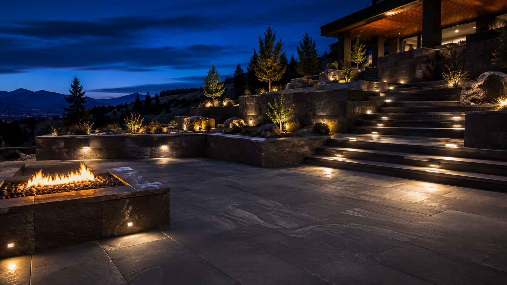 Finished hardscapes project by PHNIX